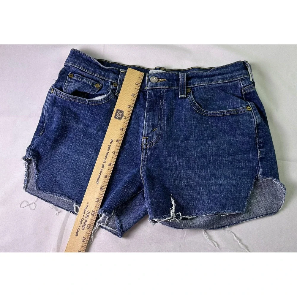 Levi's 515 Cut Off Shorts Women's Size 8 S/C Denim Frayed Hem Boho Y2K Mid Rise‎